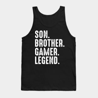 Gift For Gaming Teenage Boys & Kids Gamer Brother at christmas Tank Top